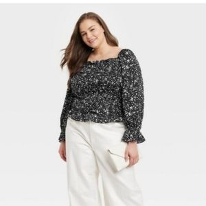 NWT SMOCKED TOP SMALL